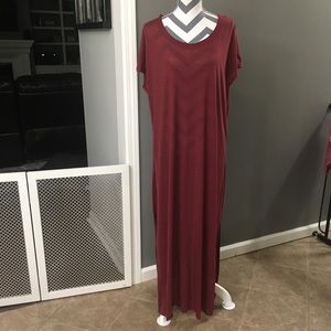 Oversized Baggy Maxi Slit Dress XL